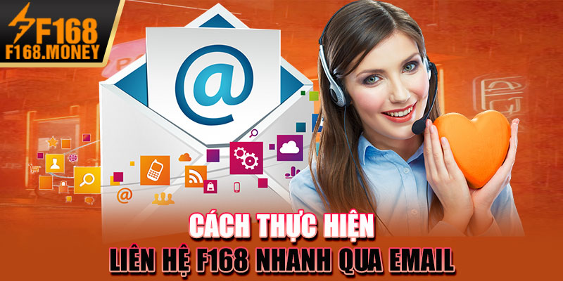 Cách thực hiện Liên hệ F168 nhanh qua email